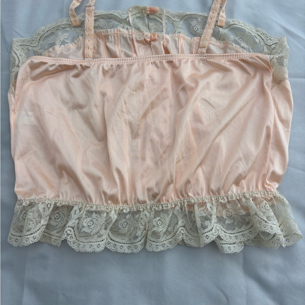 Kayser Peach Lace-Trim Cami Romper for Women - Picture 5 of 10